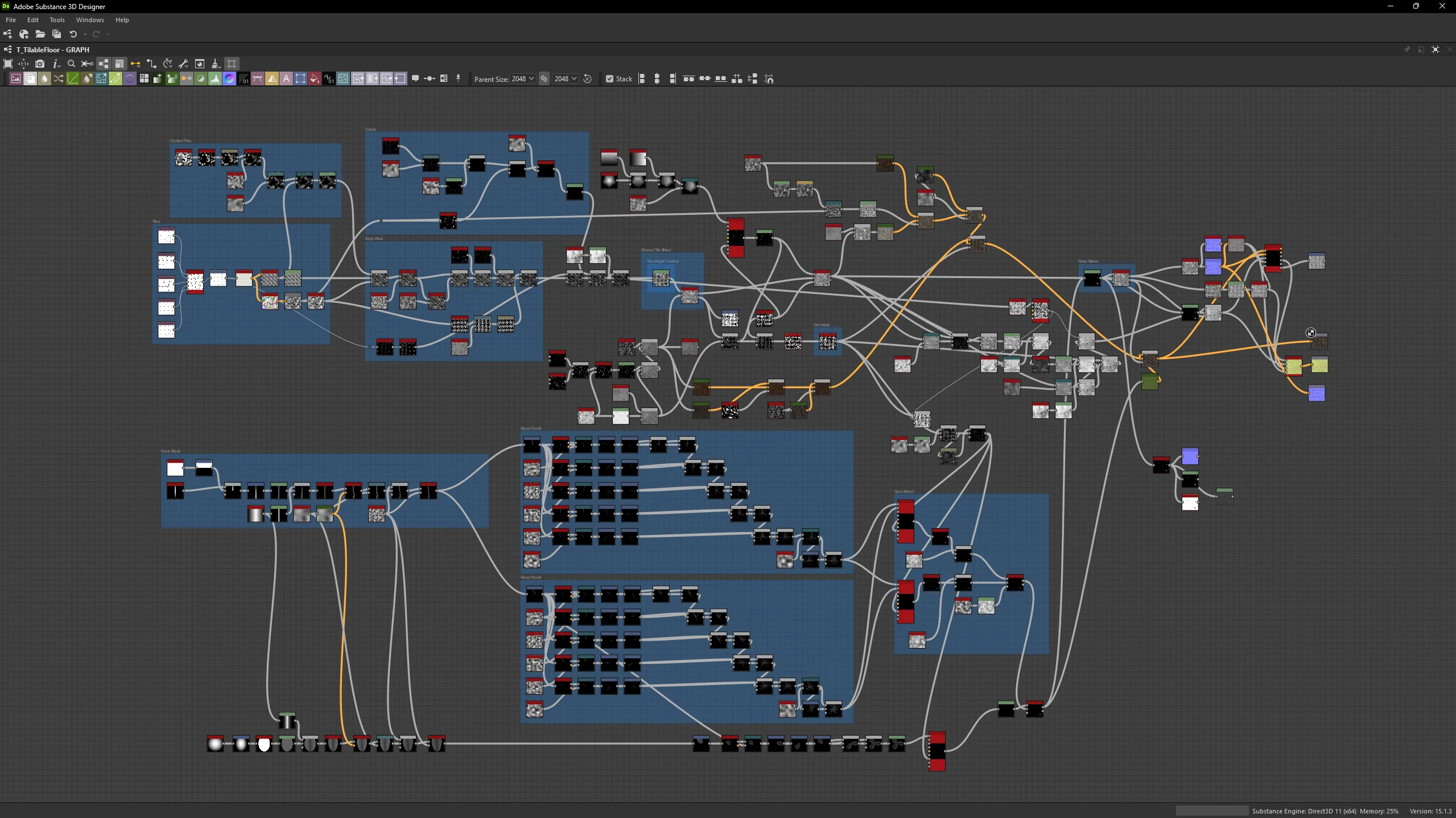 Substance Designer node graph