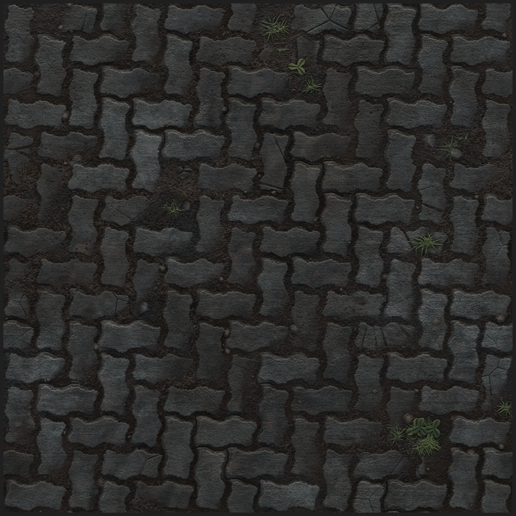 Herringbone paving pattern